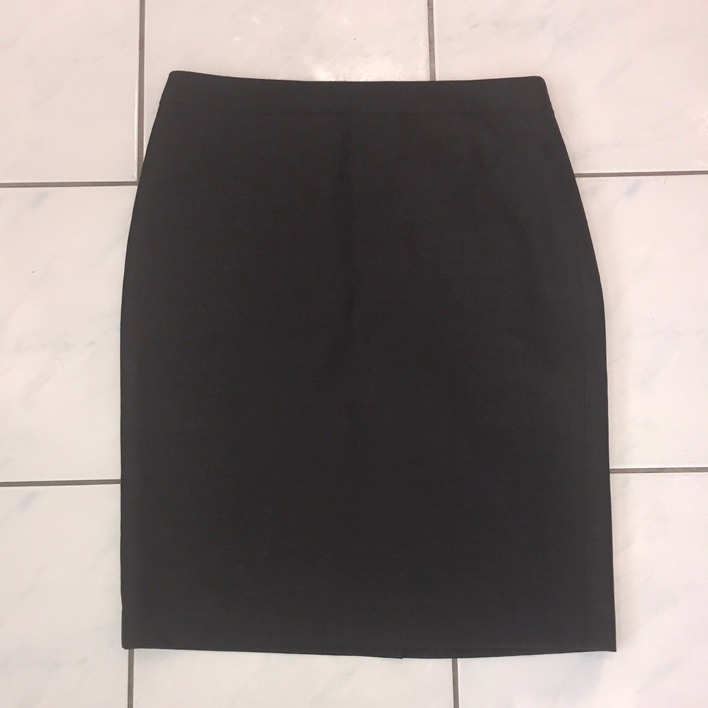 Ann Taylor charcoal gray black pencil skirt